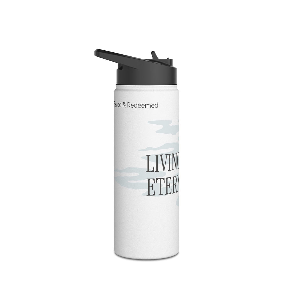 LIVING WATER STAINLESS STEEL WATER BOTTLE