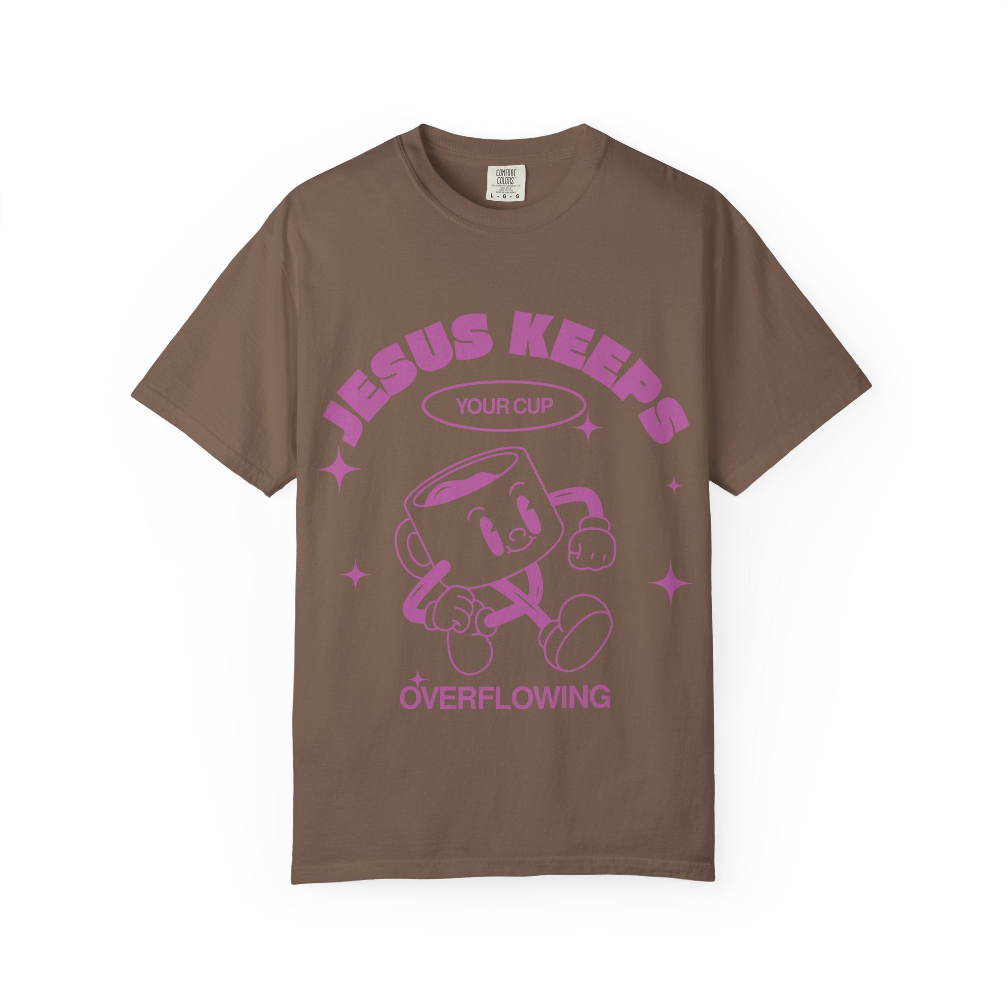 JESUS KEEPS YOUR CUP OVERFLOWING TEE