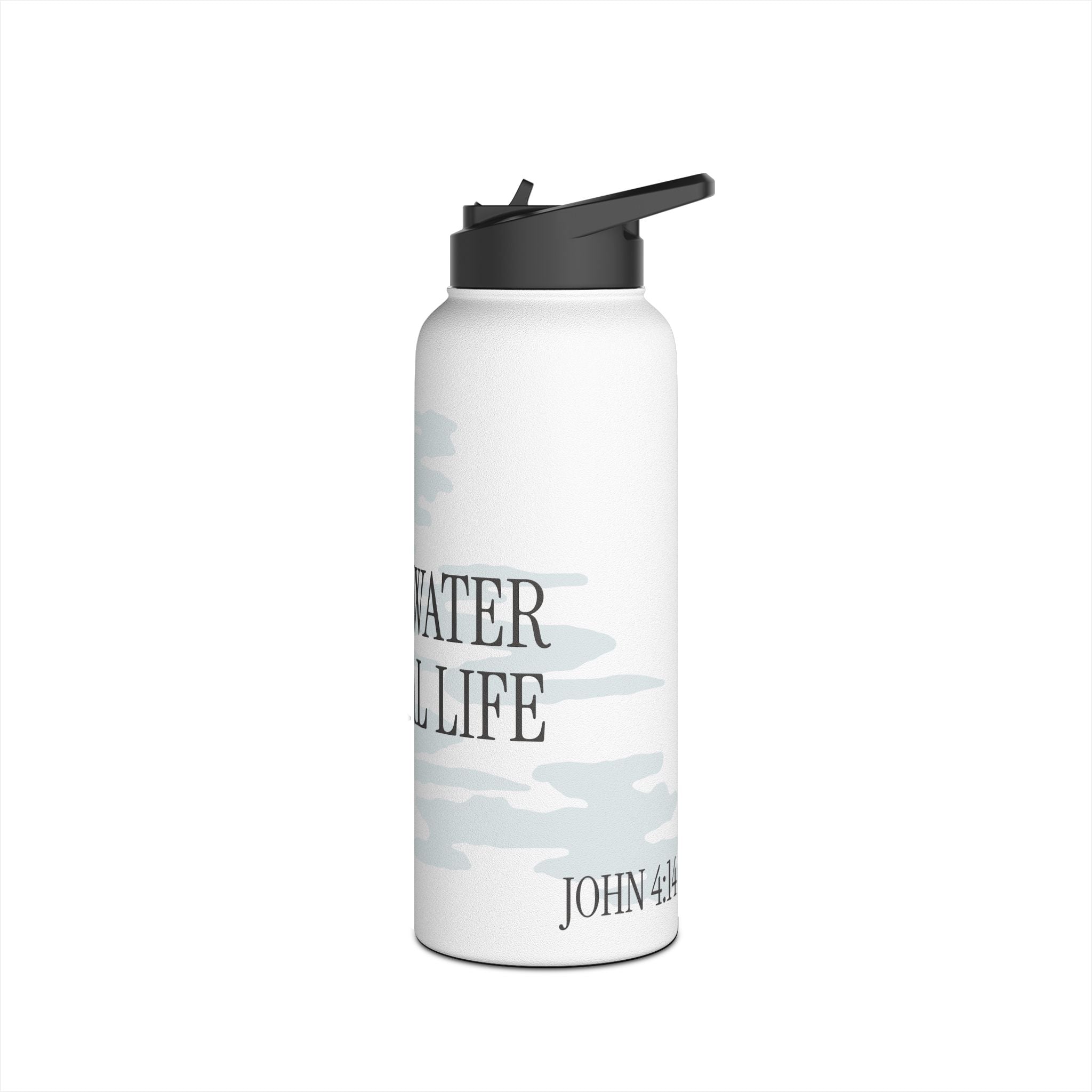 LIVING WATER STAINLESS STEEL WATER BOTTLE