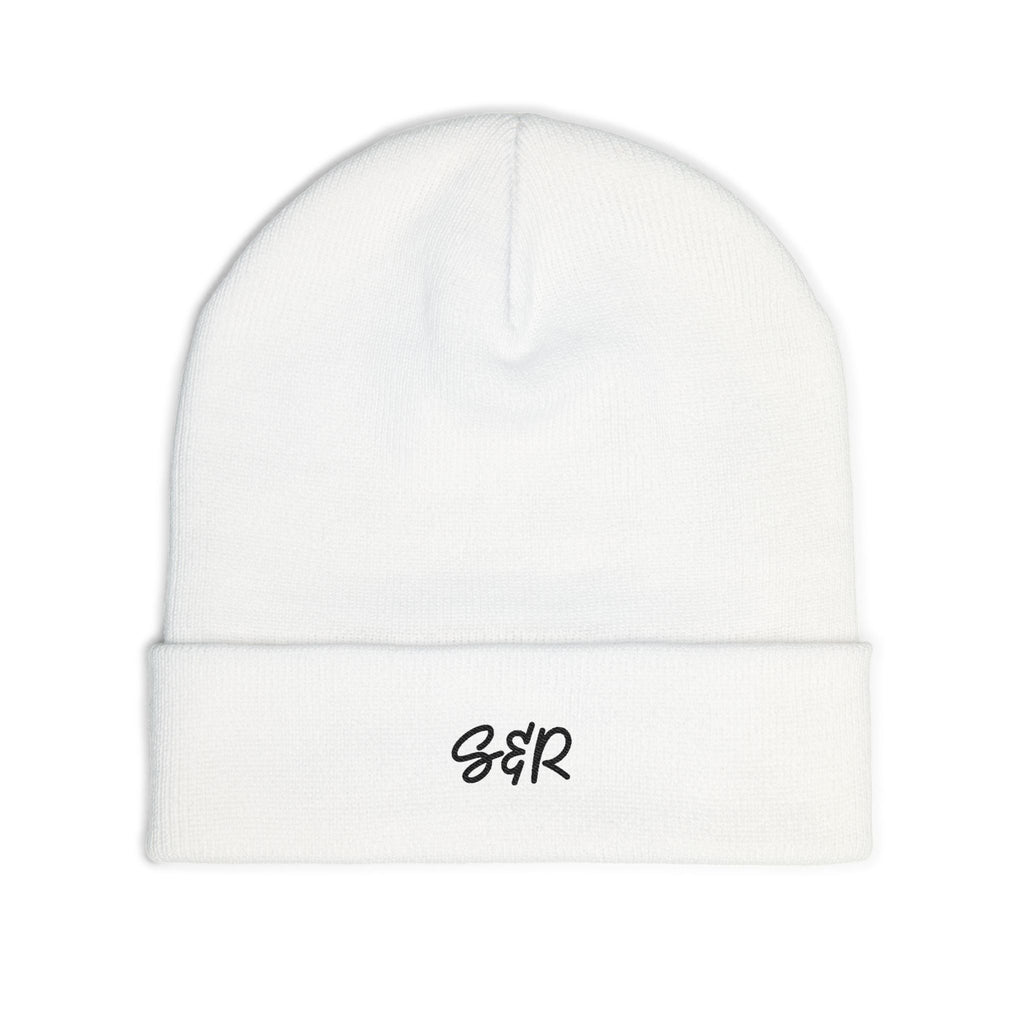 SAVED AND REDEEMED EMBROIDERED KNIT BEANIE