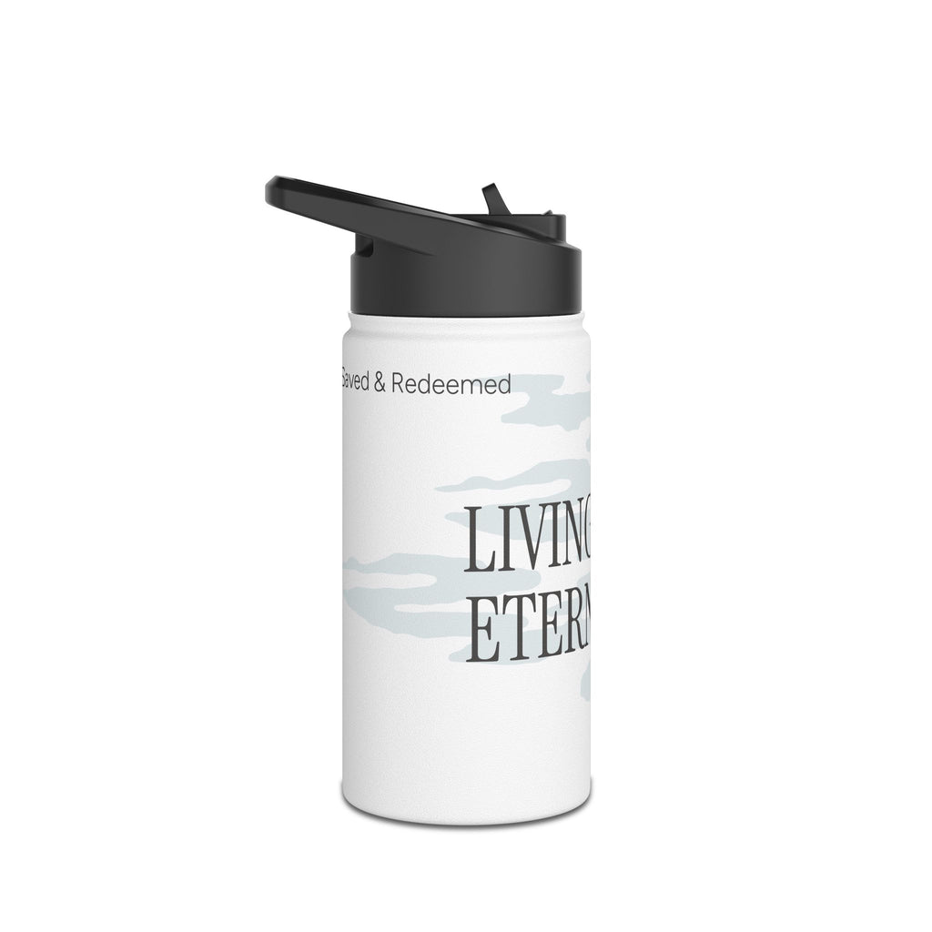 LIVING WATER STAINLESS STEEL WATER BOTTLE