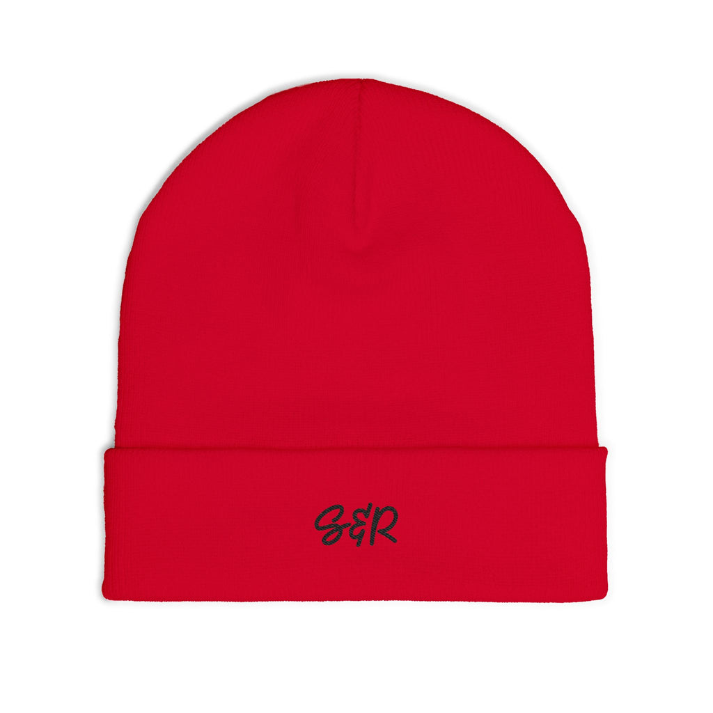 SAVED AND REDEEMED EMBROIDERED KNIT BEANIE