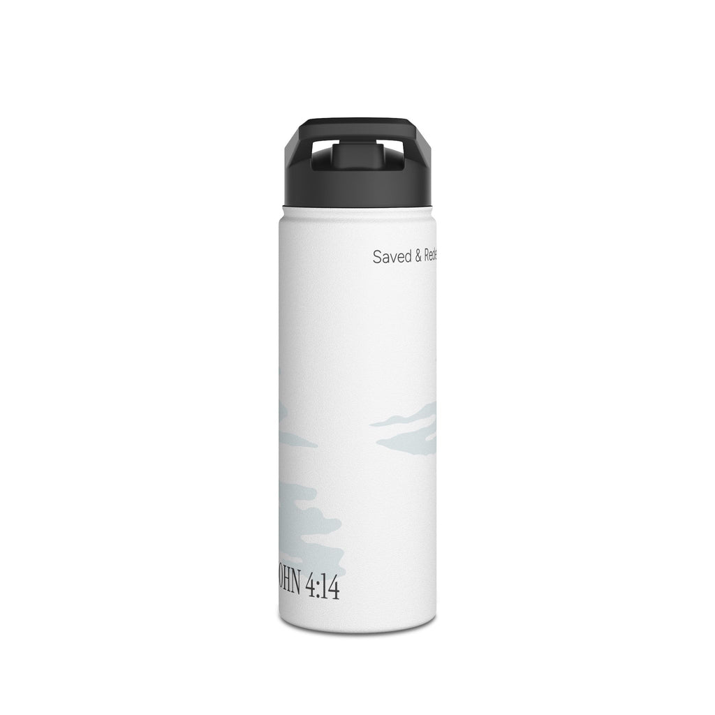 LIVING WATER STAINLESS STEEL WATER BOTTLE