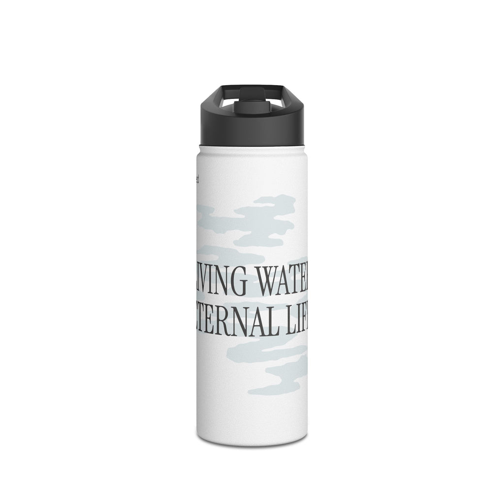 LIVING WATER STAINLESS STEEL WATER BOTTLE