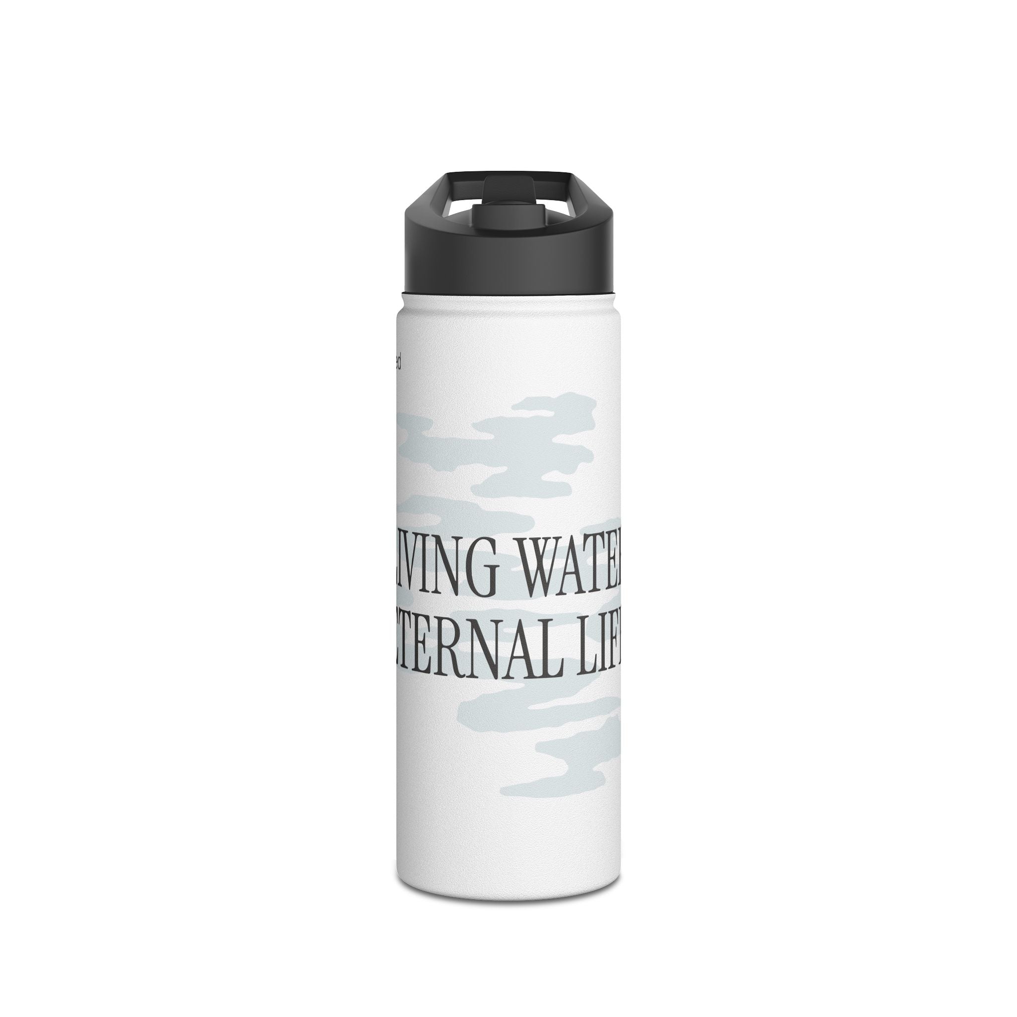 LIVING WATER STAINLESS STEEL WATER BOTTLE