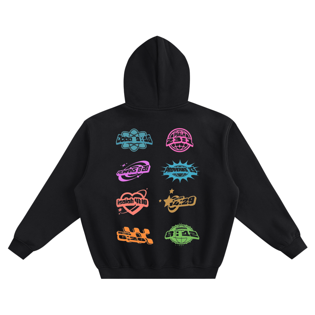 Y2K BIBLE VERSE BOXY HOODIE