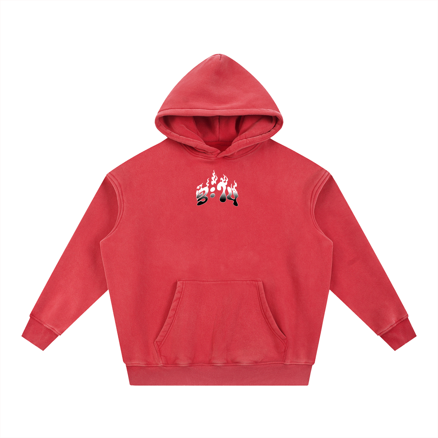 YHWH SNOW WASH FLEECE OVERSIZE HOODIE