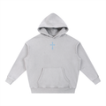 MINIMALIST CROSS SNOW WASH FLEECE OVERSIZE HOODIE