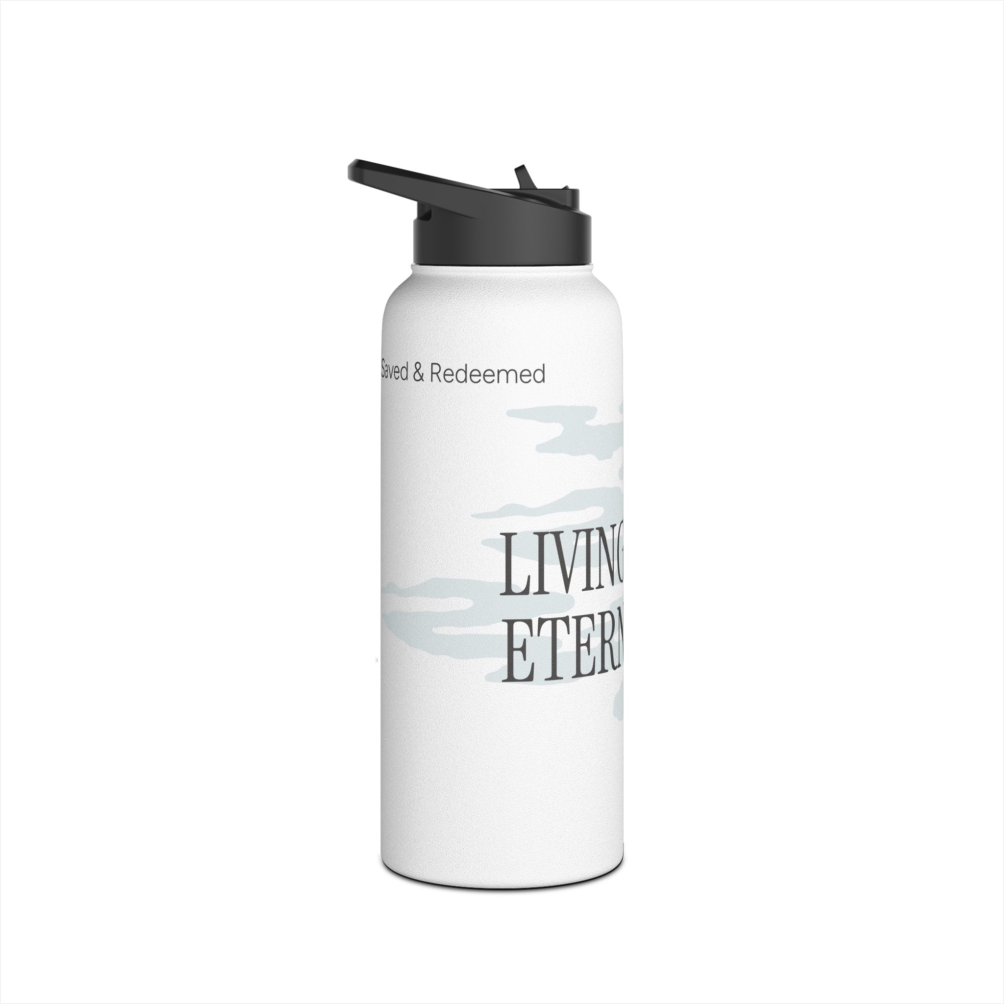 LIVING WATER STAINLESS STEEL WATER BOTTLE