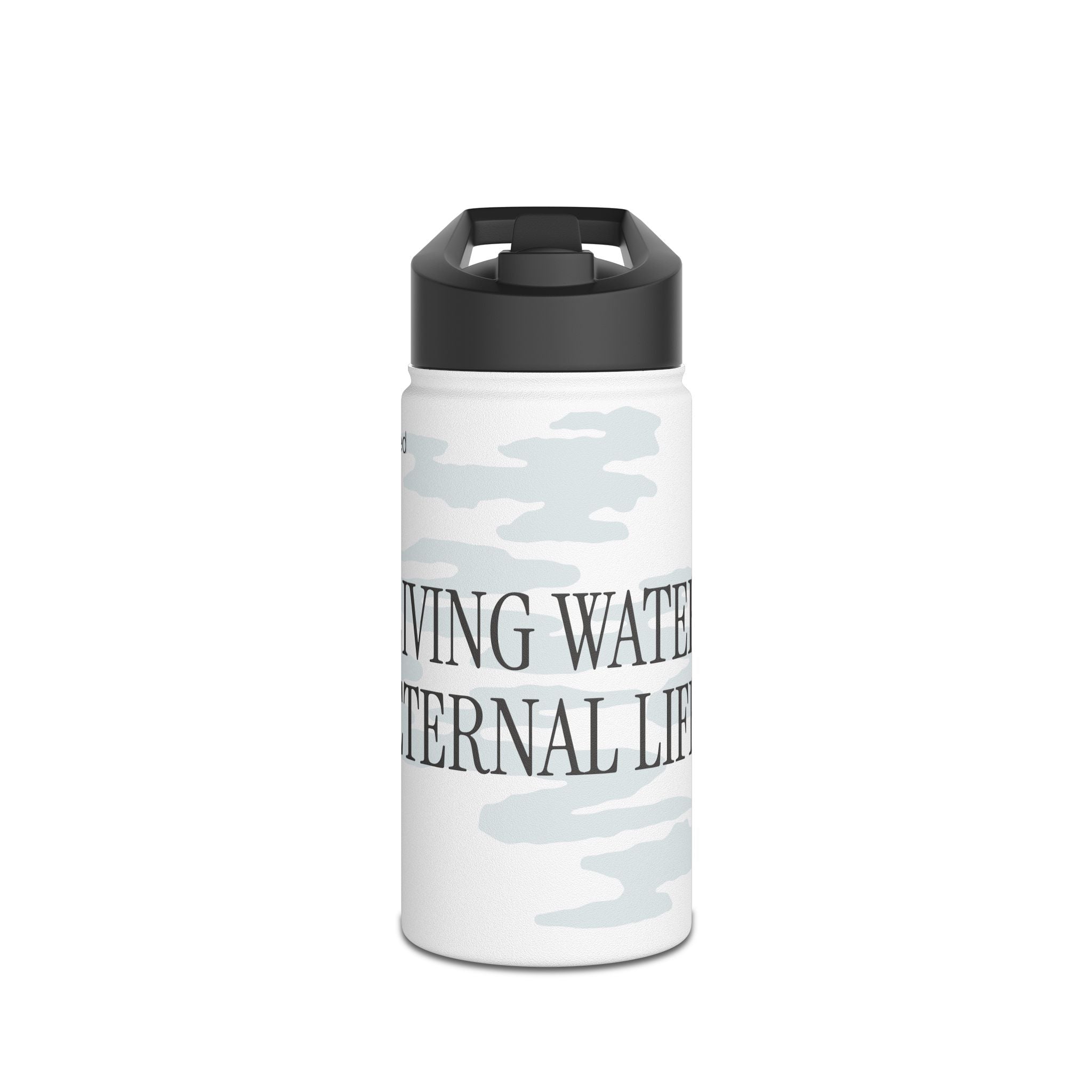LIVING WATER STAINLESS STEEL WATER BOTTLE