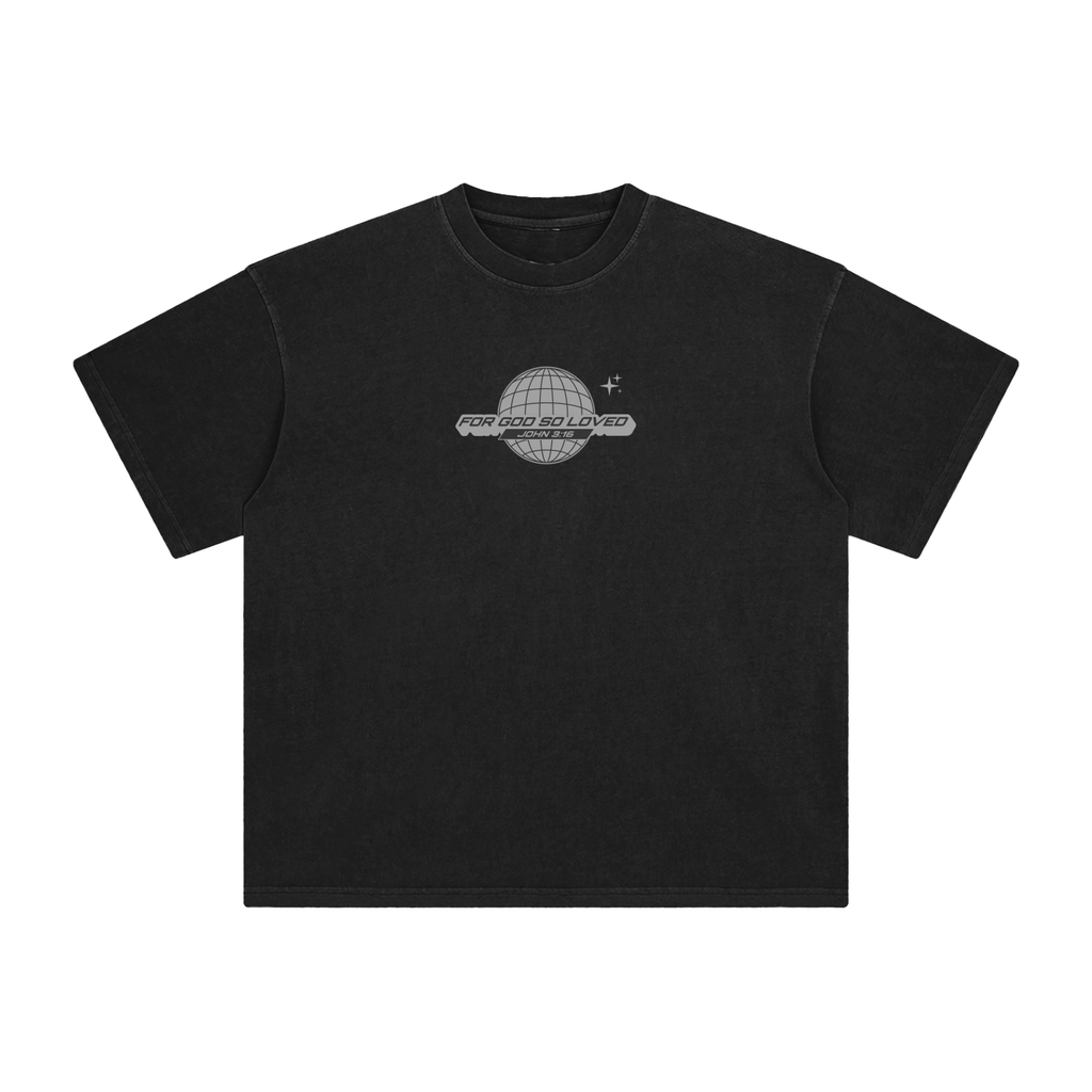 FOR GOD SO LOVED ENZYME WASHED TEE