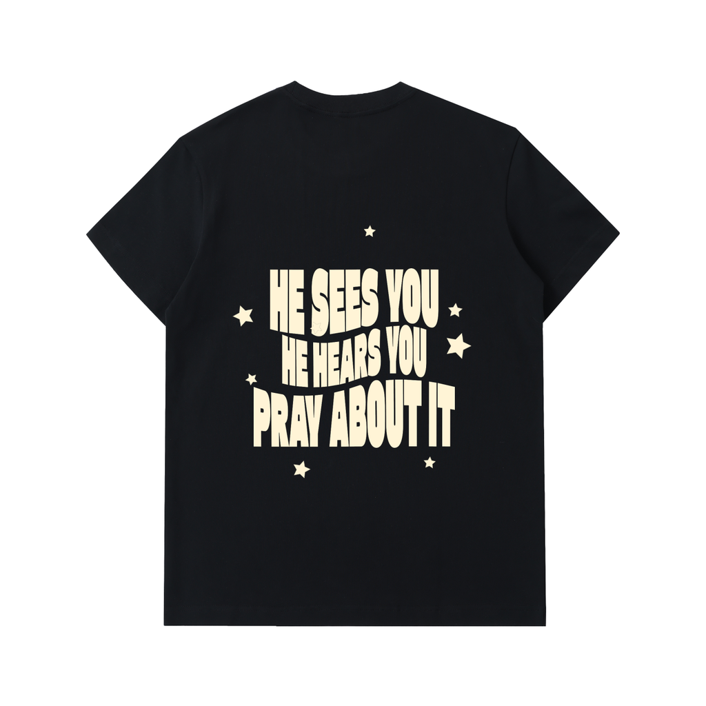PRAY ABOUT IT HEAVYWEIGHT COTTON TEE
