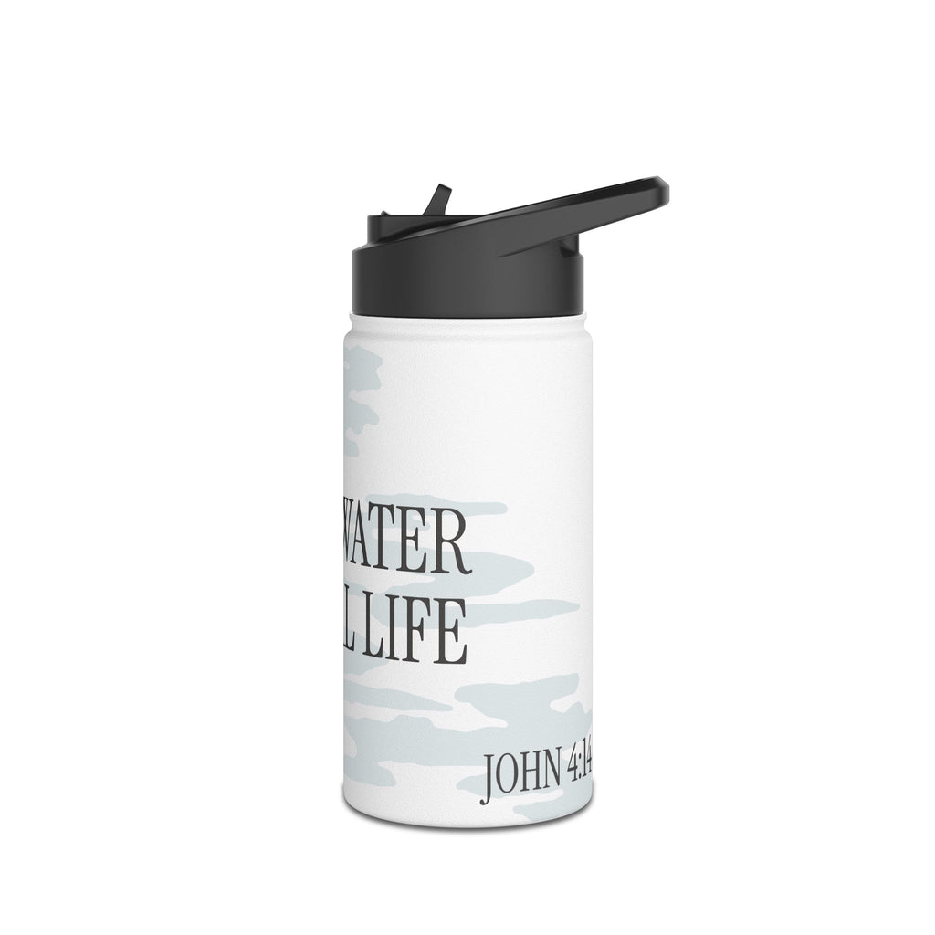 LIVING WATER STAINLESS STEEL WATER BOTTLE
