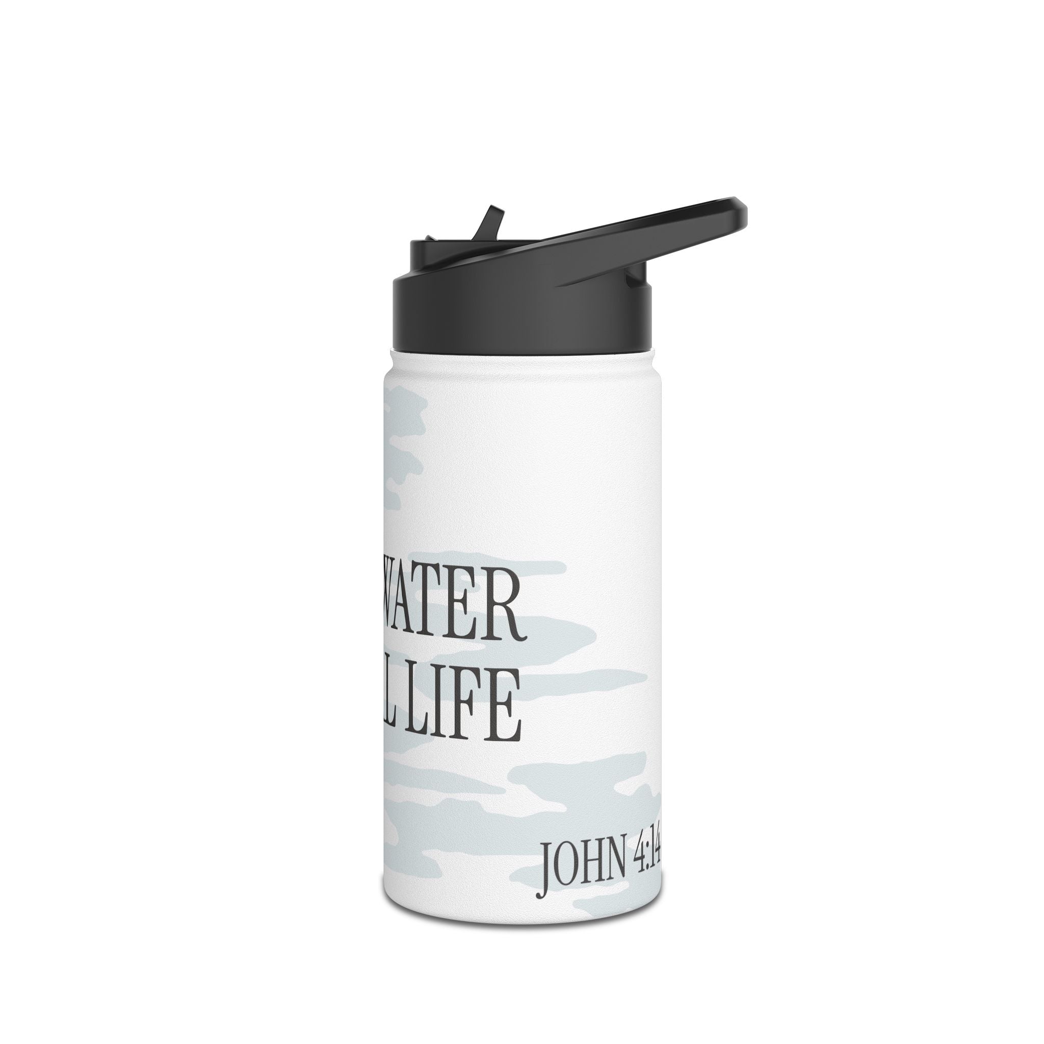 LIVING WATER STAINLESS STEEL WATER BOTTLE