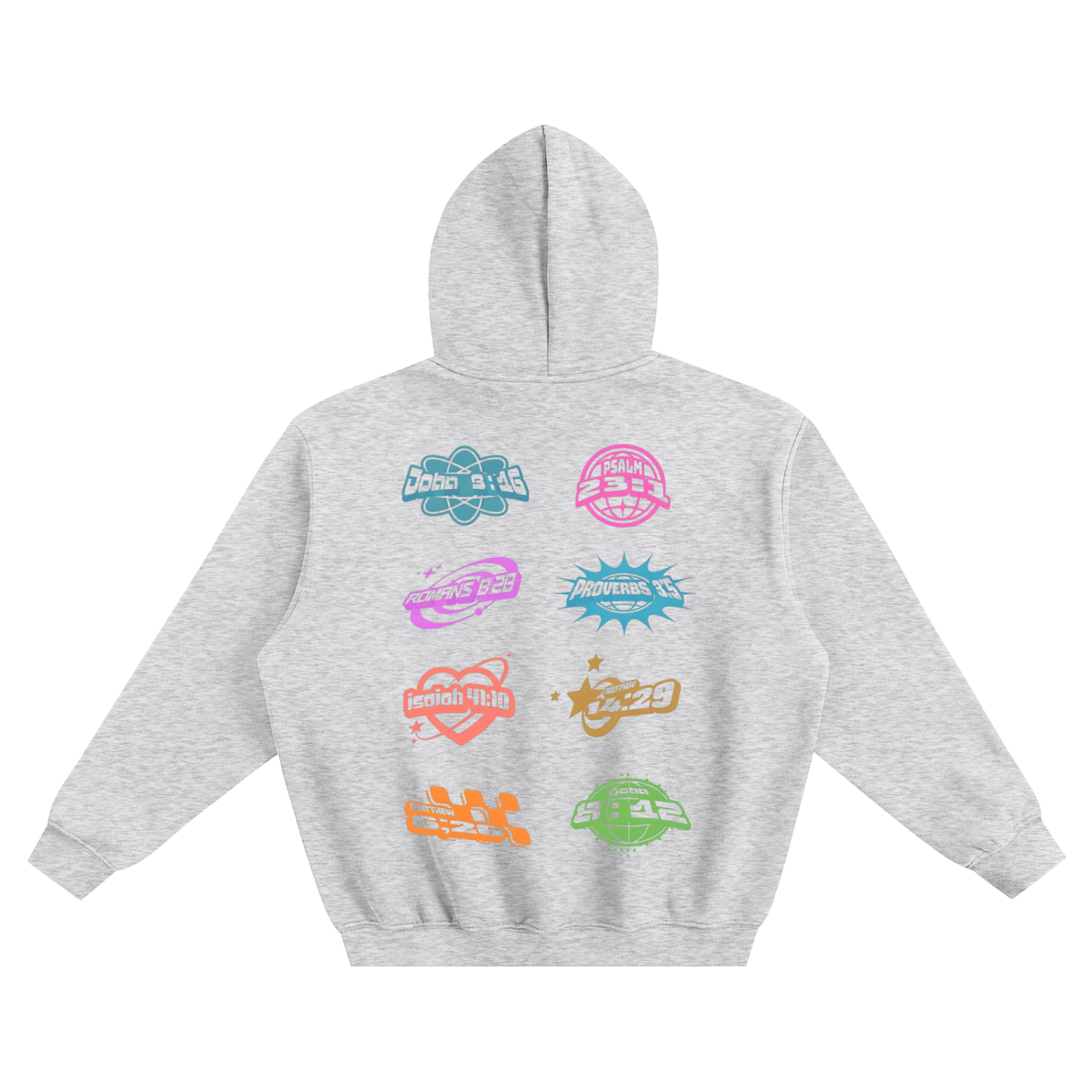 Y2K BIBLE VERSE BOXY HOODIE