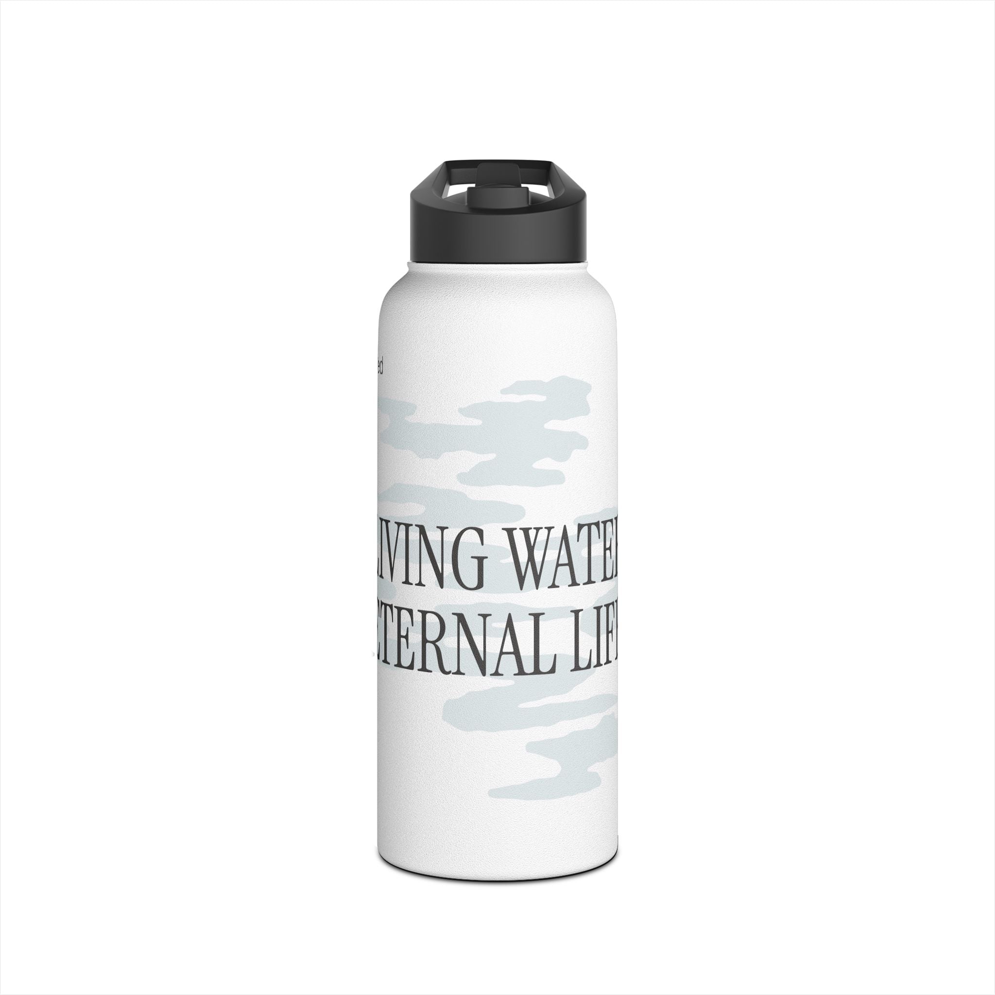 LIVING WATER STAINLESS STEEL WATER BOTTLE