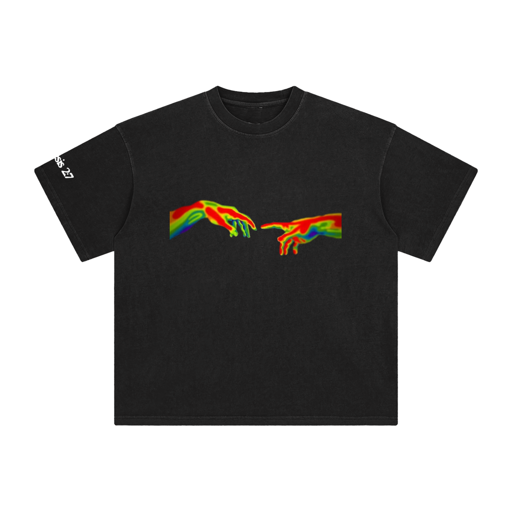 CREATION OF ADAM ENZYME WASHED TEE