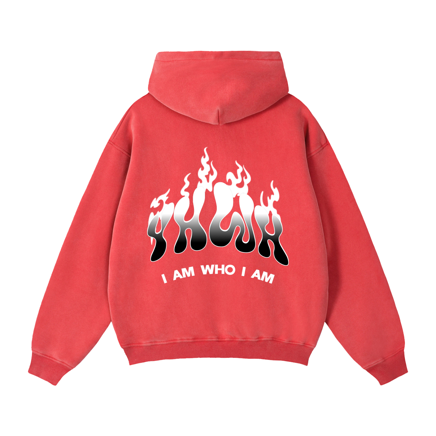 YHWH SNOW WASH ZIP FLEECE HOODIE