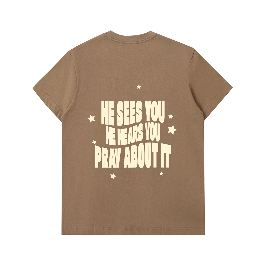 PRAY ABOUT IT HEAVYWEIGHT COTTON TEE