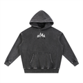 YHWH SNOW WASH FLEECE OVERSIZE HOODIE